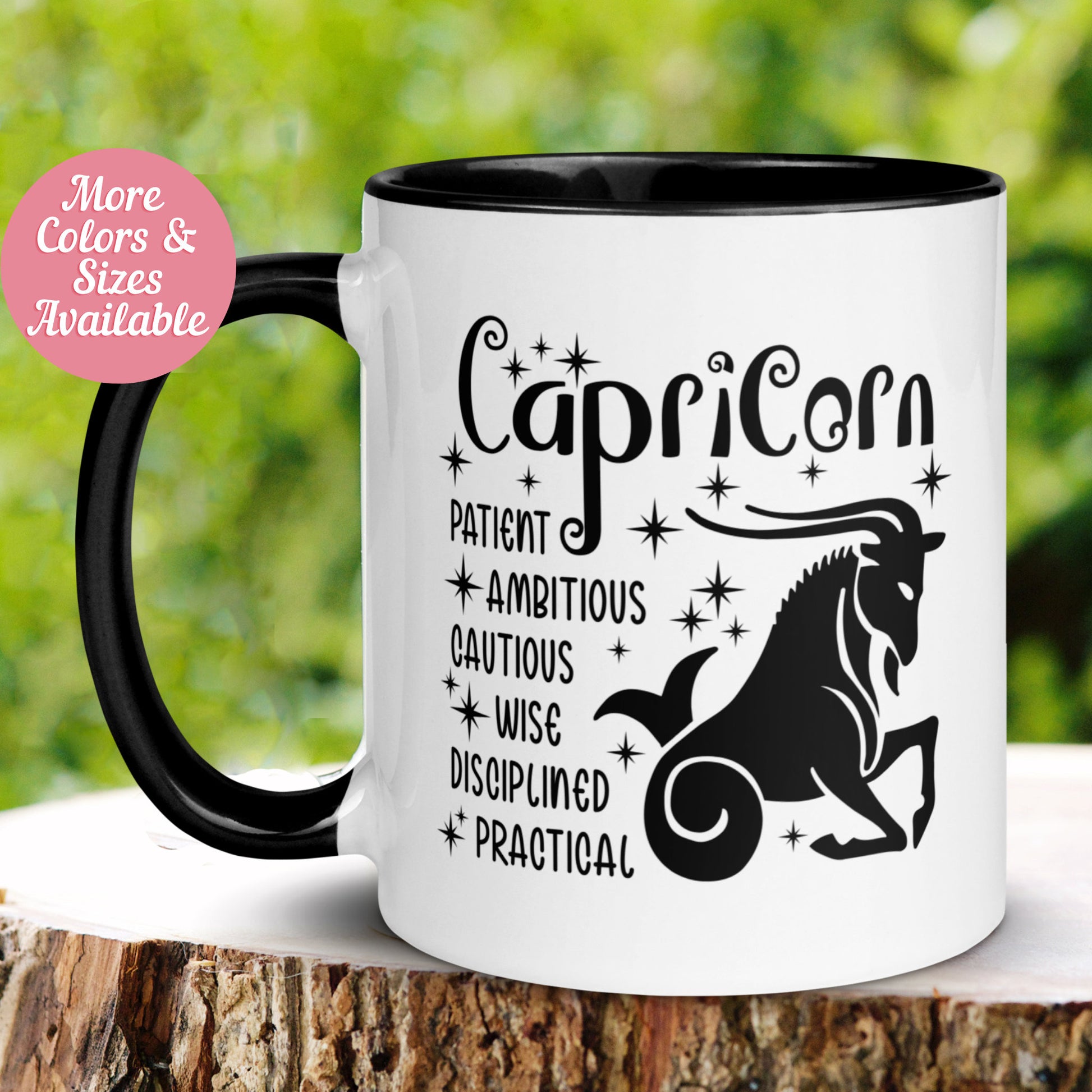 Capricorn Mug, Zodiac Mug, December January Birthday Mug, Capricorn Gift - Zehnaria - BIRTHDAY & ZODIAC - Mugs