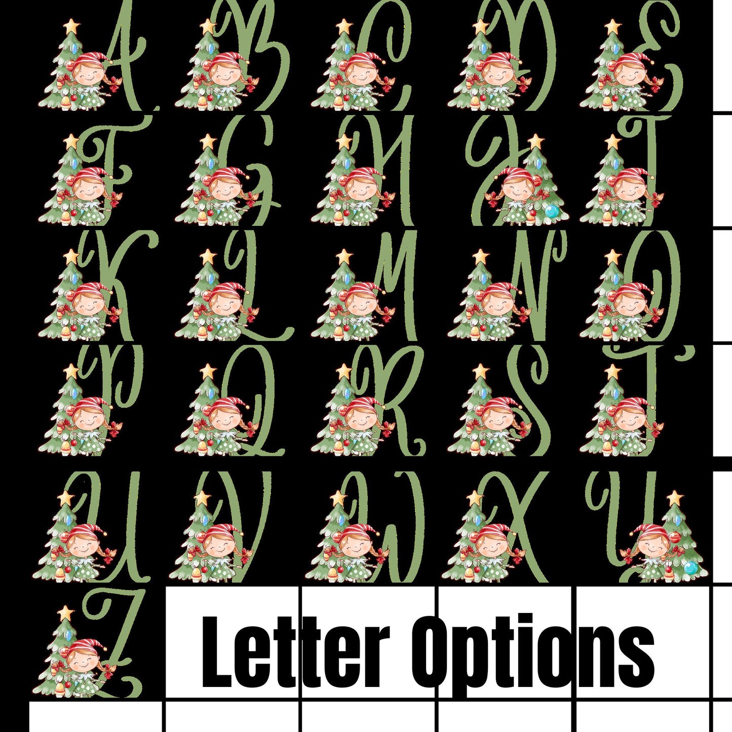 Personalized Girl Elf Name Mug, Initial Letter Mug, Christmas Gifts, Christmas Coffee Mug - Zehnaria - WINTER HOLIDAY - Mugs