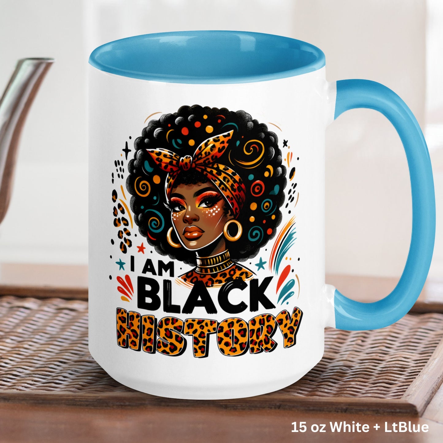 I Am Black History, Black History Month, Black Girl Magic, Black Pride Coffee Mugs - Zehnaria - CULTURAL - Mugs