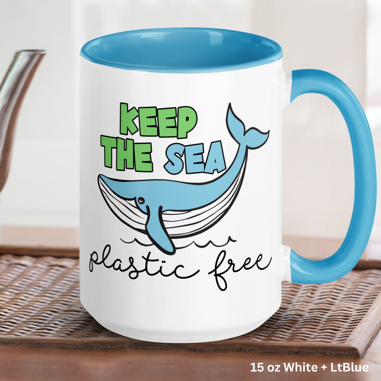 Earth Day, Earth Day Gifts, Keep The Sea Plastic Free, Mother Earth Coffee Mug, Ocean Gift, Environmentalist, Activist, Save The Planet 1421 - Zehnaria - MORE HOLIDAYS & SEASONS - Mugs