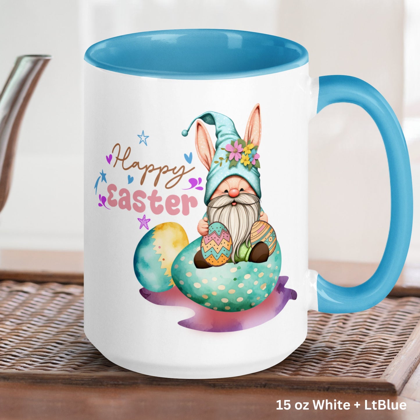 Easter Gifts, Easter Mug, Garden Gnome Mug, Gnome Coffee Mug - Zehnaria - MORE HOLIDAYS & SEASONS - Mugs