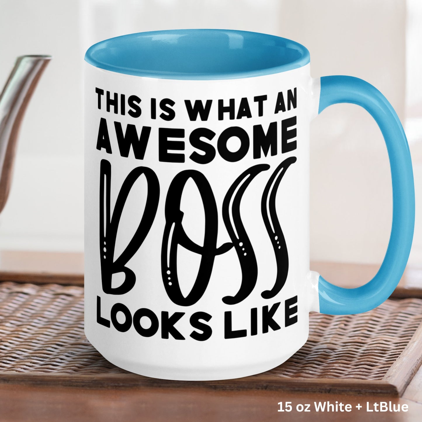Boss Gifts, This Is What An Awesome Boss Looks Like, Funny Coffee Mug, Best Boss Gift - Zehnaria - OFFICE & WORK - Mugs