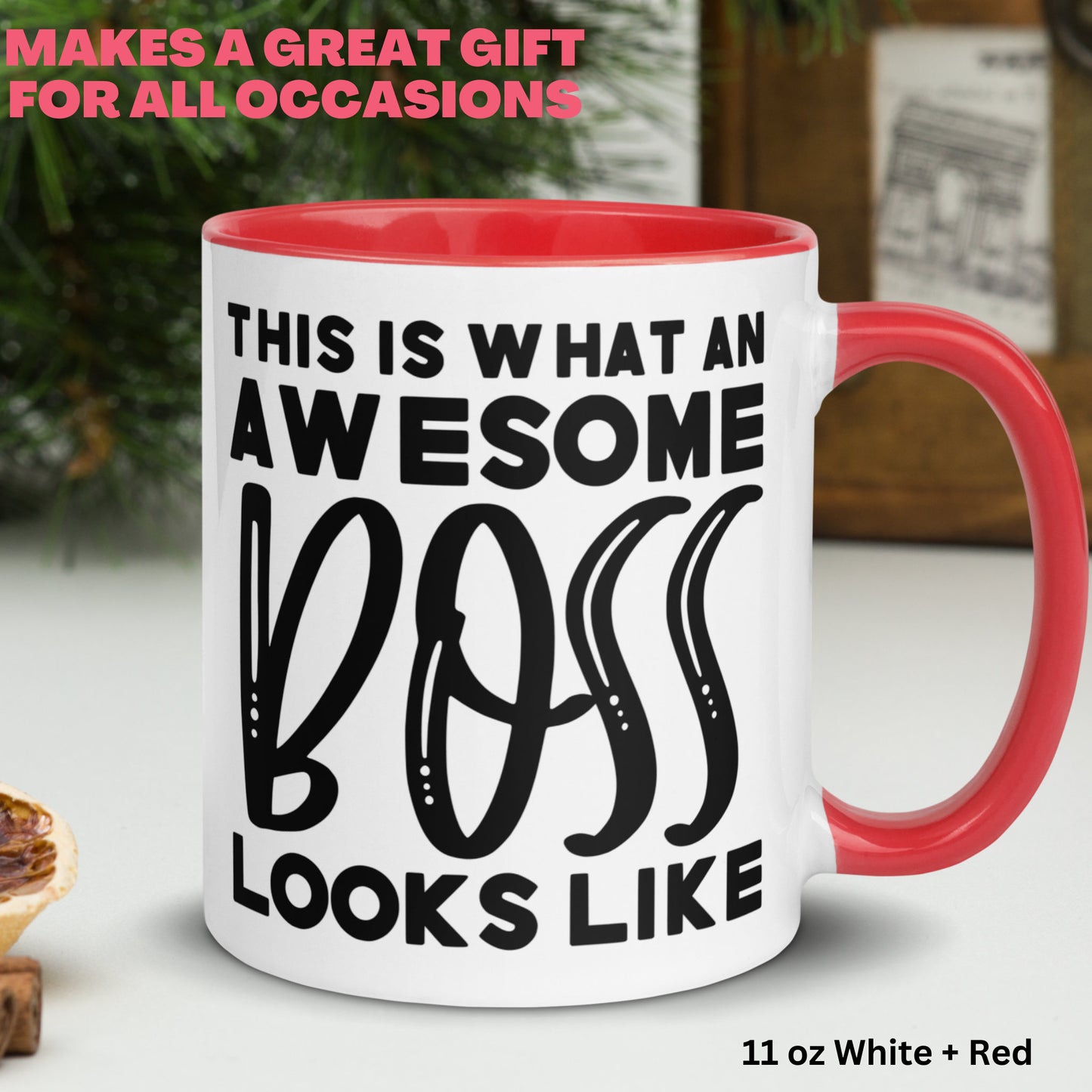 Boss Gifts, This Is What An Awesome Boss Looks Like, Funny Coffee Mug, Best Boss Gift - Zehnaria - OFFICE & WORK - Mugs