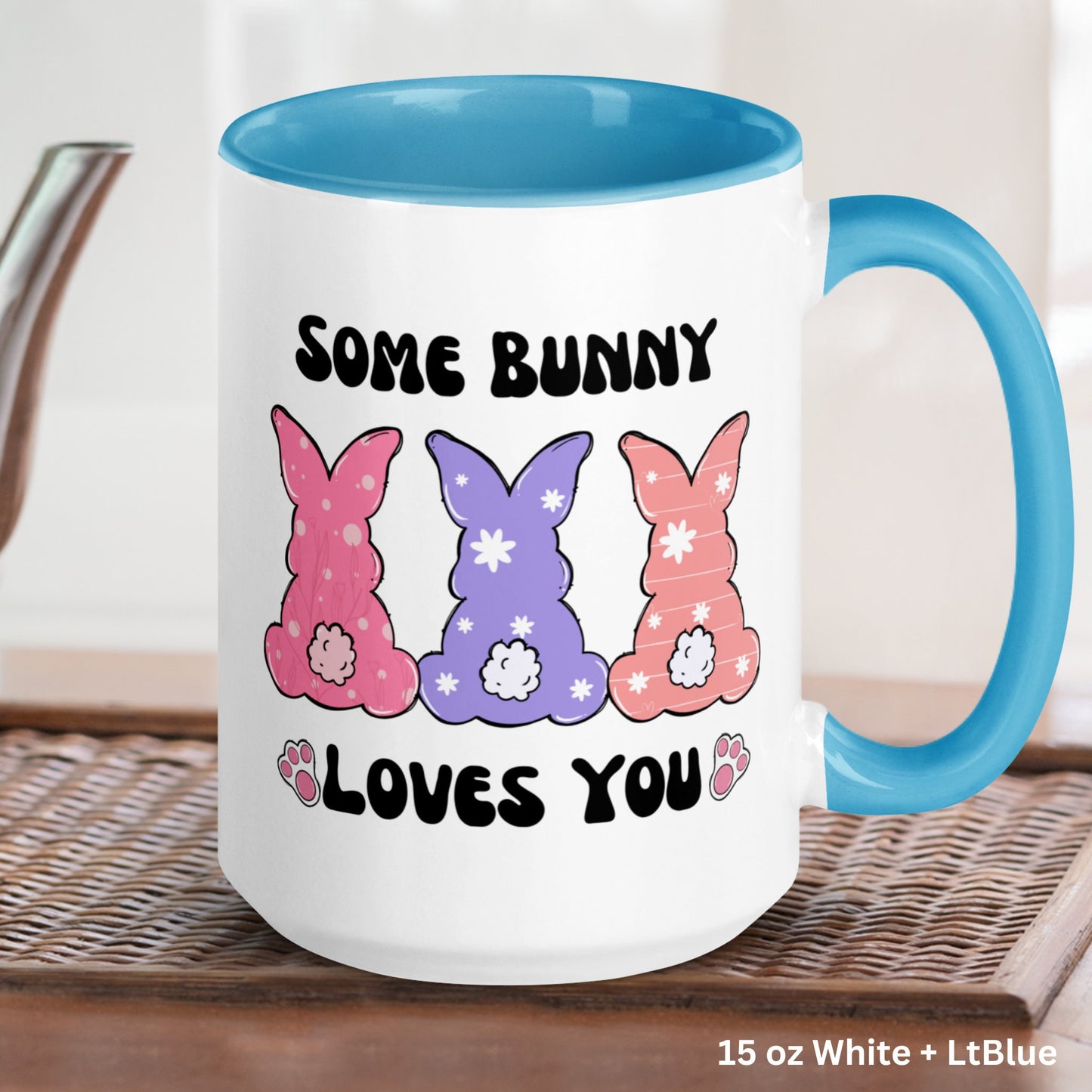 Easter Gifts, Easter Bunny Mug, Some Bunny Loves You, Easter Bunny Coffee Mug - Zehnaria - MORE HOLIDAYS & SEASONS - Mugs