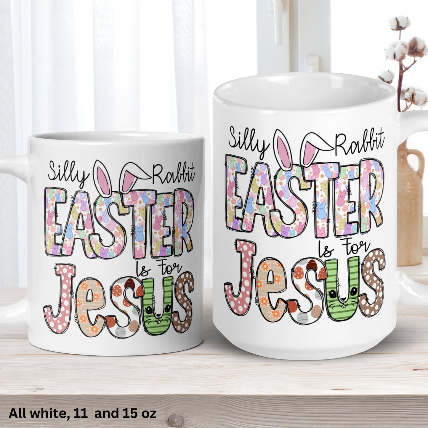 Christian Gifts, Christian Coffee Mug, Easter Is For Jesus, Easter Mugs - Zehnaria - MORE HOLIDAYS & SEASONS - Mugs
