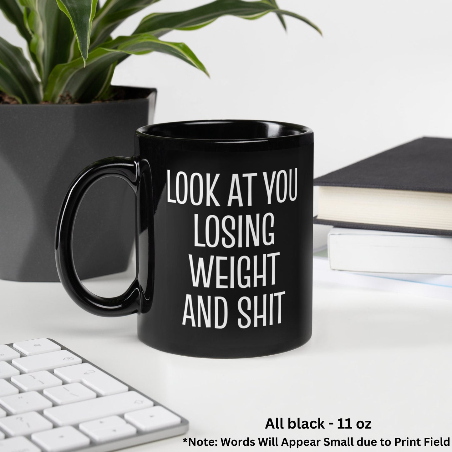 Weight Loss Mug, Inspirational Gifts, Motivational, Look At You Losing Weight & Shit - Zehnaria - FUNNY HUMOR - Mugs