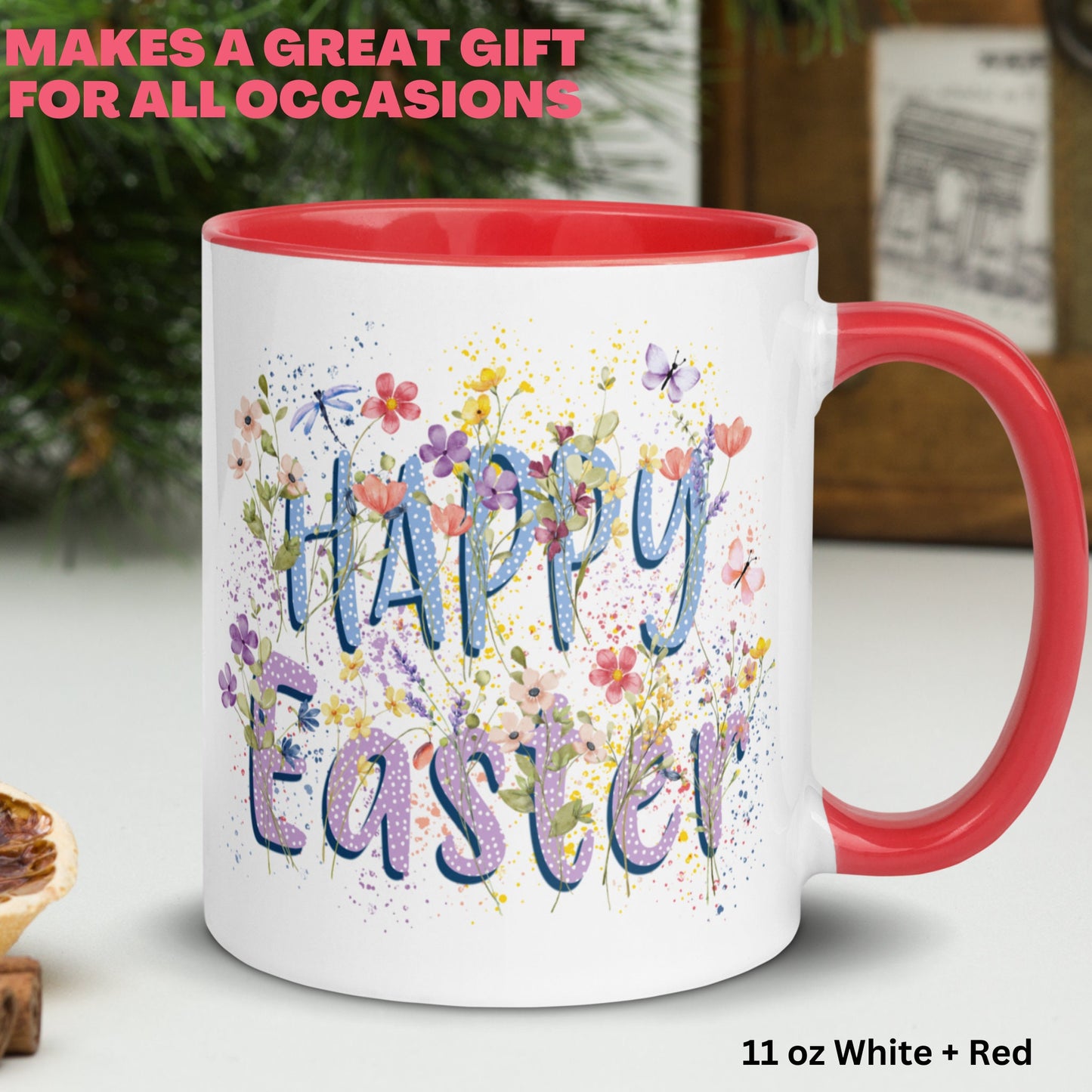 Happy Easter Mug, Easter Gifts, Easter Coffee Mug, Christian Religious Gift - Zehnaria - MORE HOLIDAYS & SEASONS - Mugs