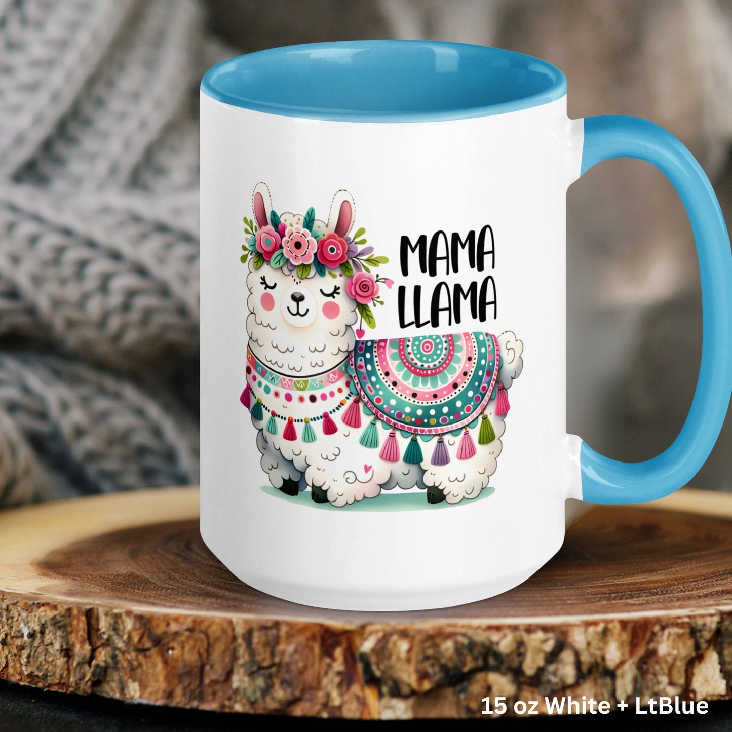 Llama Mama Mug, Personalized Llama Mug, Llama Gifts For Her, Mothers Day Gifts - Zehnaria - ALL PERSONALIZED - Mugs