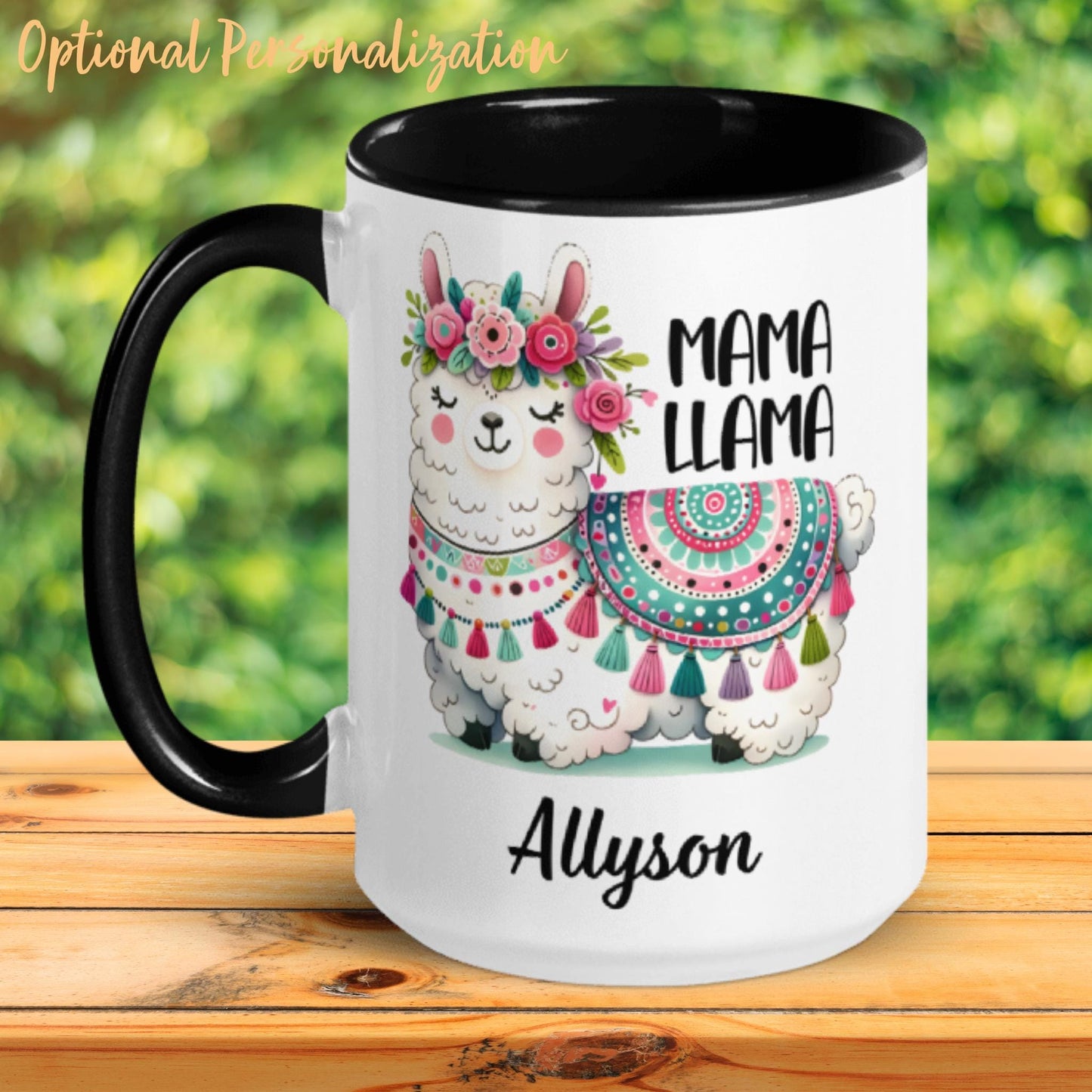 Llama Mama Mug, Personalized Llama Mug, Llama Gifts For Her, Mothers Day Gifts - Zehnaria - ALL PERSONALIZED - Mugs