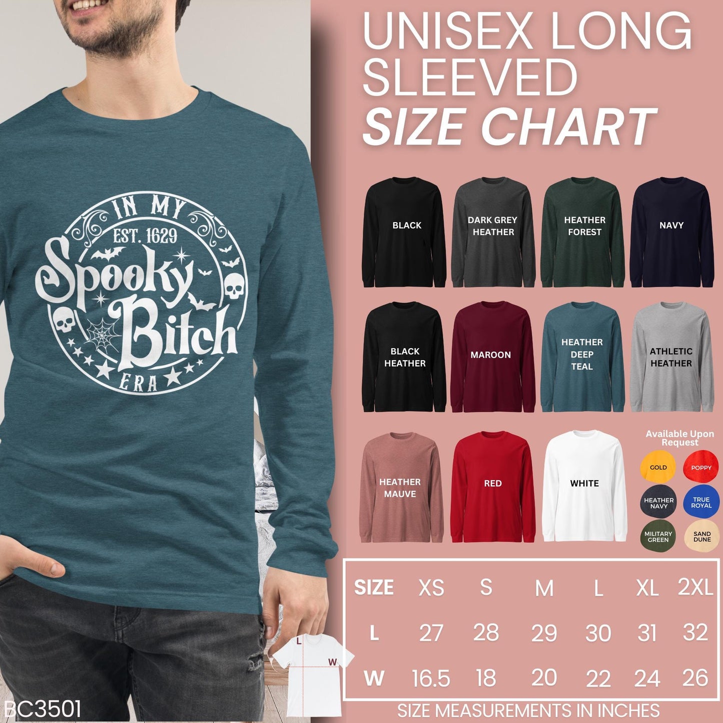 In My Spooky Bitch Era Shirt, Funny Halloween Shirt, Spooky Season Tee, Long Short Sleeved - Zehnaria - - T-shirts