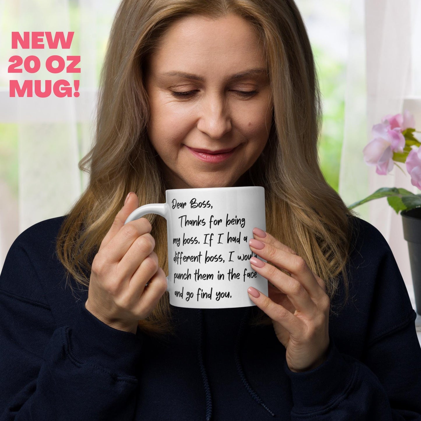 Dear Boss Mug, Sarcastic Mug, Gift for Best Boss Friend, Inspiration Mug - Zehnaria - OFFICE & WORK - Mugs