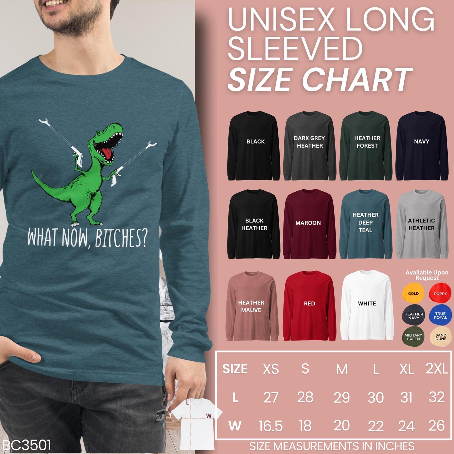 T-Rex Dinosaur Shirt, What Now Bitches, Bitch Shirt, Dino Meme Tee - Zehnaria - - T-shirts