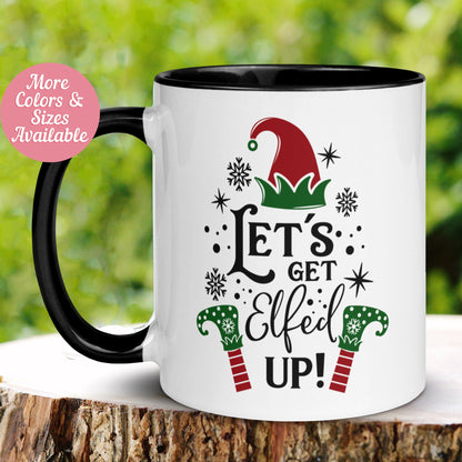 Christmas Mug, Let's Get Elfed Up, Christmas Gifts, Elf Mug - Zehnaria - WINTER HOLIDAY - Mugs