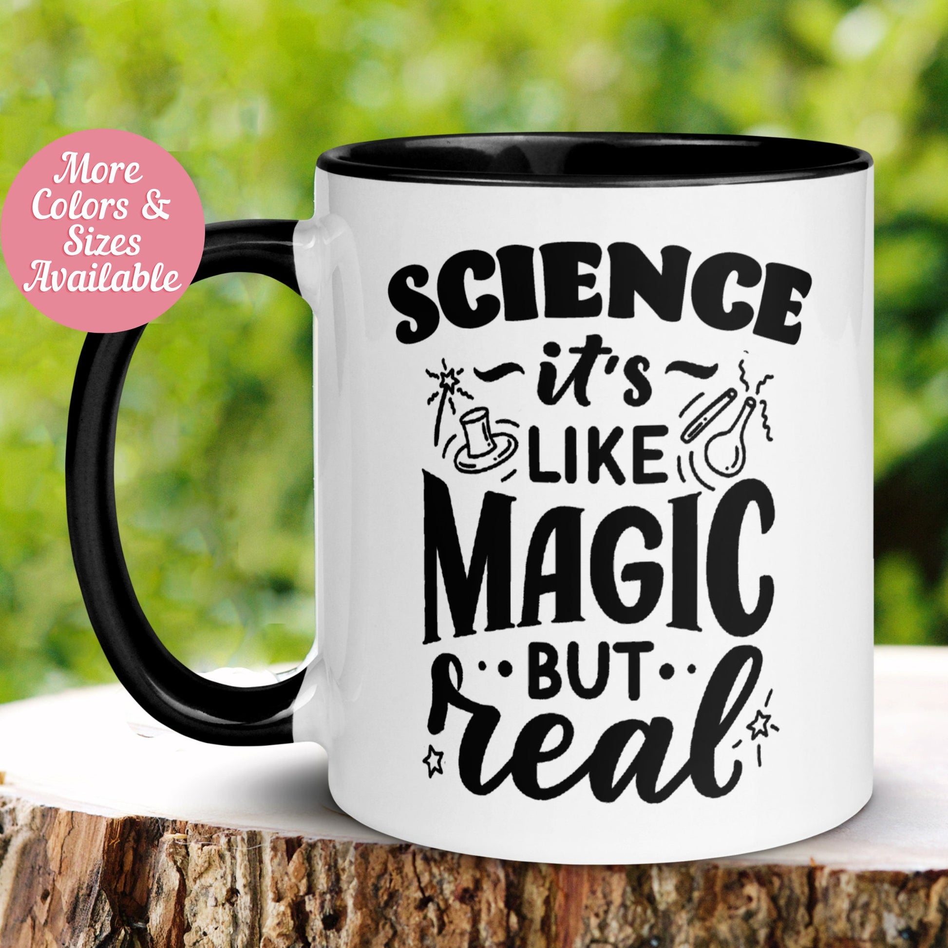 Science Teacher Mug, Like Magic But Real, Science Teacher Gift from Student, Biology Mug - Zehnaria - CAREER & EDUCATION - Mugs