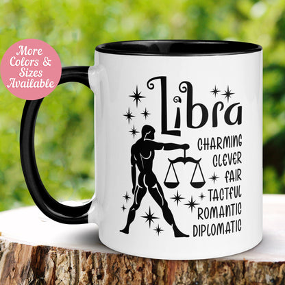 Libra Mug, Zodiac Mug, Libra Gift, Zodiac Sign Mug - Zehnaria - BIRTHDAY & ZODIAC - Mugs