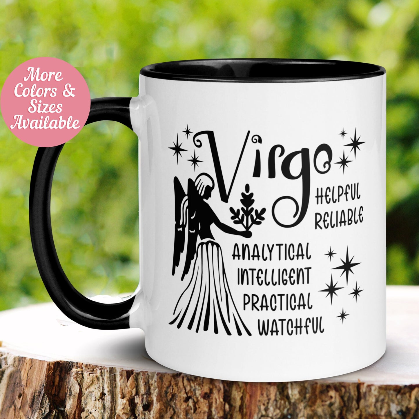 Virgo Zodiac Mug, August September Birthday Mug, Horoscope Astrology Gift, Virgo Traits - Zehnaria - BIRTHDAY & ZODIAC - Mugs