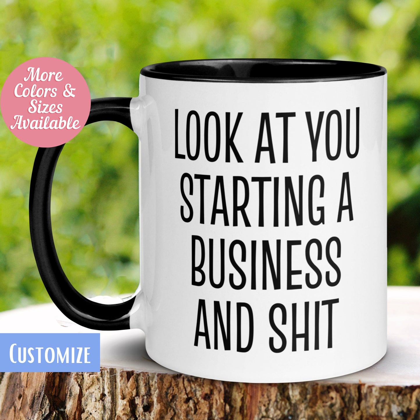 Business Owner Mug, Look At You Starting A Business and Shit, Custom Personalized Mug, Occupation Mug - Zehnaria - CAREER & EDUCATION - Mugs