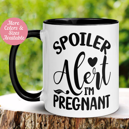 New Baby Mug, I'm Pregnant Mug, Spoiler Alert Mug, Mom to Be Mug - Zehnaria - FAMILY & FRIENDS - Mugs