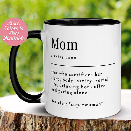 Mom Mug, Superwoman hero Coffee Mug, Coffee Cup, Mother's Day Mug - Zehnaria - FAMILY & FRIENDS - Mugs