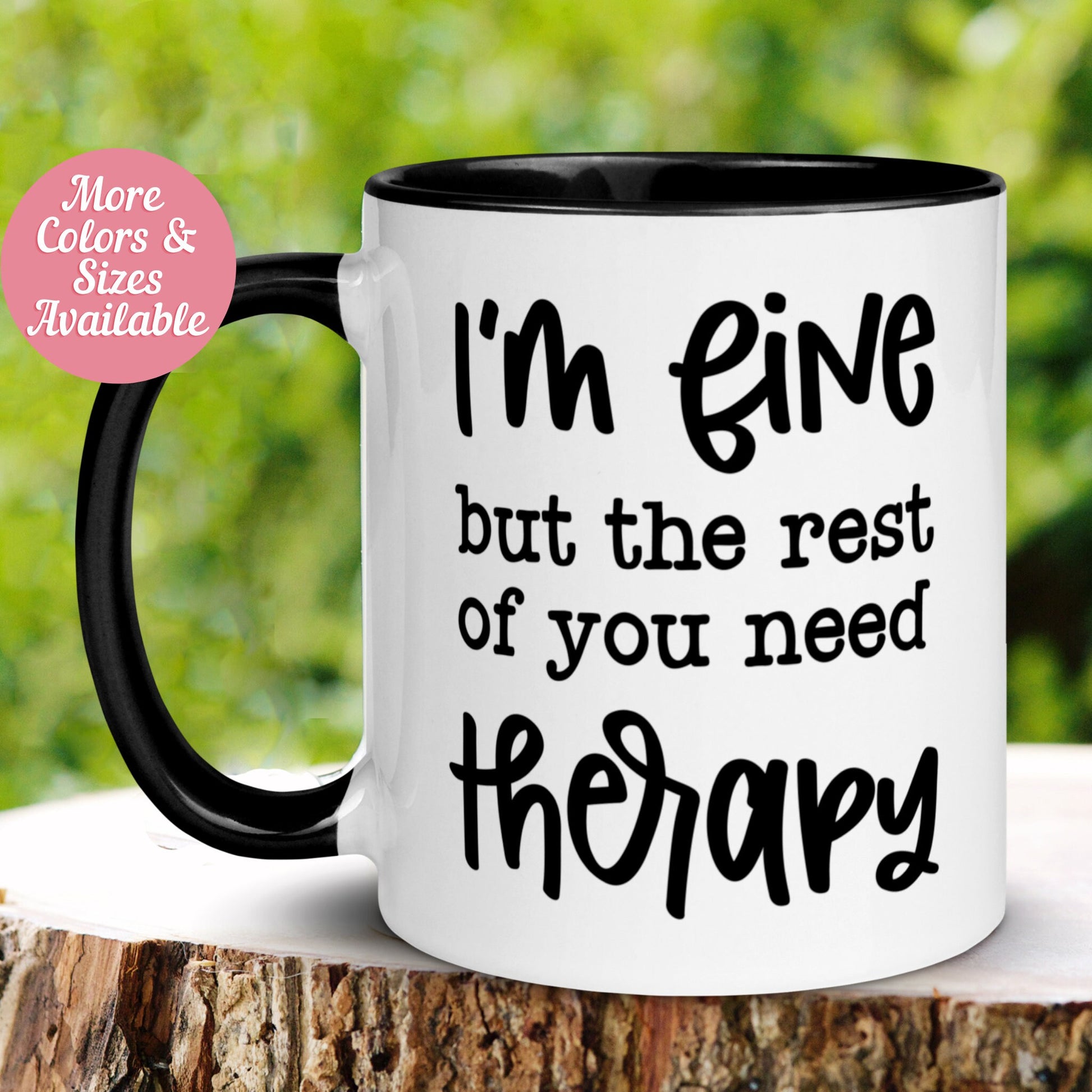 Office Mug, Sarcastic Mug, Funny Coffee Mug, Therapy Mug - Zehnaria - FUNNY HUMOR - Mugs