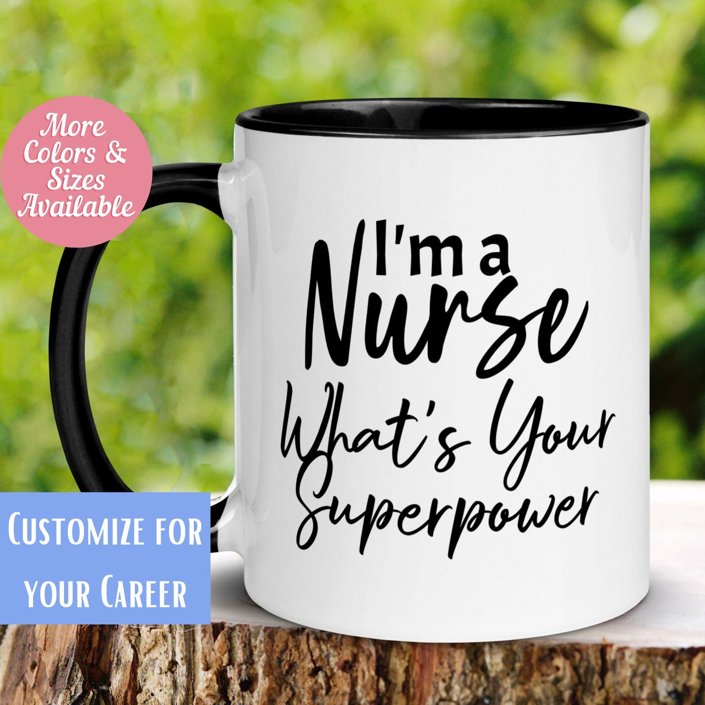 Nurse Mug, I'm A Nurse What's Your Super Power Mug, Charge Nursing Student Mug, Medical Nursing School Mug - Zehnaria - CAREER & EDUCATION - Mugs