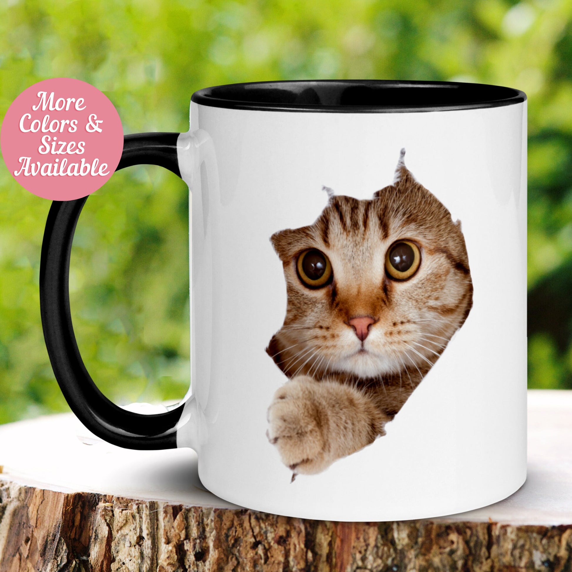 Cat Mug, Cute Mug, Animal Pet Lover Mug, Cat Owner Tea Coffee Cup - Zehnaria - PETS & ANIMALS - Mugs