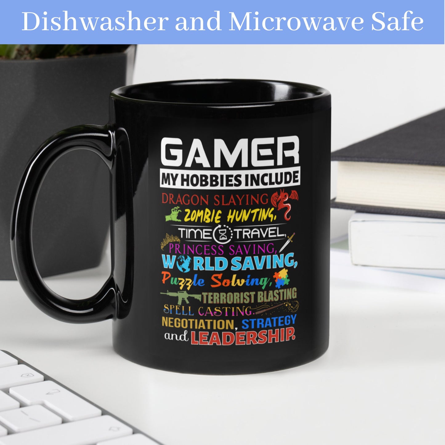 Gamer Mug, Gaming Mug, Video Game Mug, Gift for Him - Zehnaria - HOBBIES & TRAVEL - Mugs