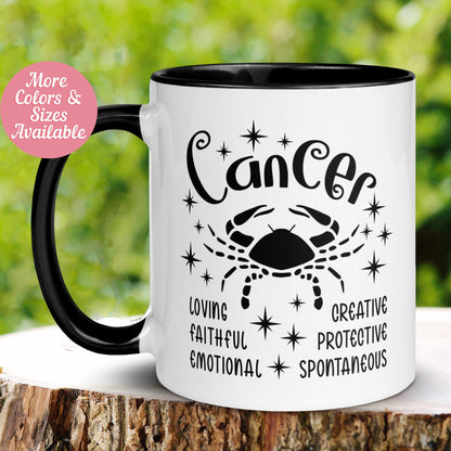 Cancer Mug, Zodiac Mug, June July Birthday Mug, Cancer Sign Mug - Zehnaria - BIRTHDAY & ZODIAC - Mugs