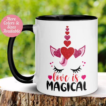 Valentines Day, Unicorn Mug, Valentines Day Gifts, Valentines Day Coffee Mug - Zehnaria - MORE HOLIDAYS & SEASONS - Mugs