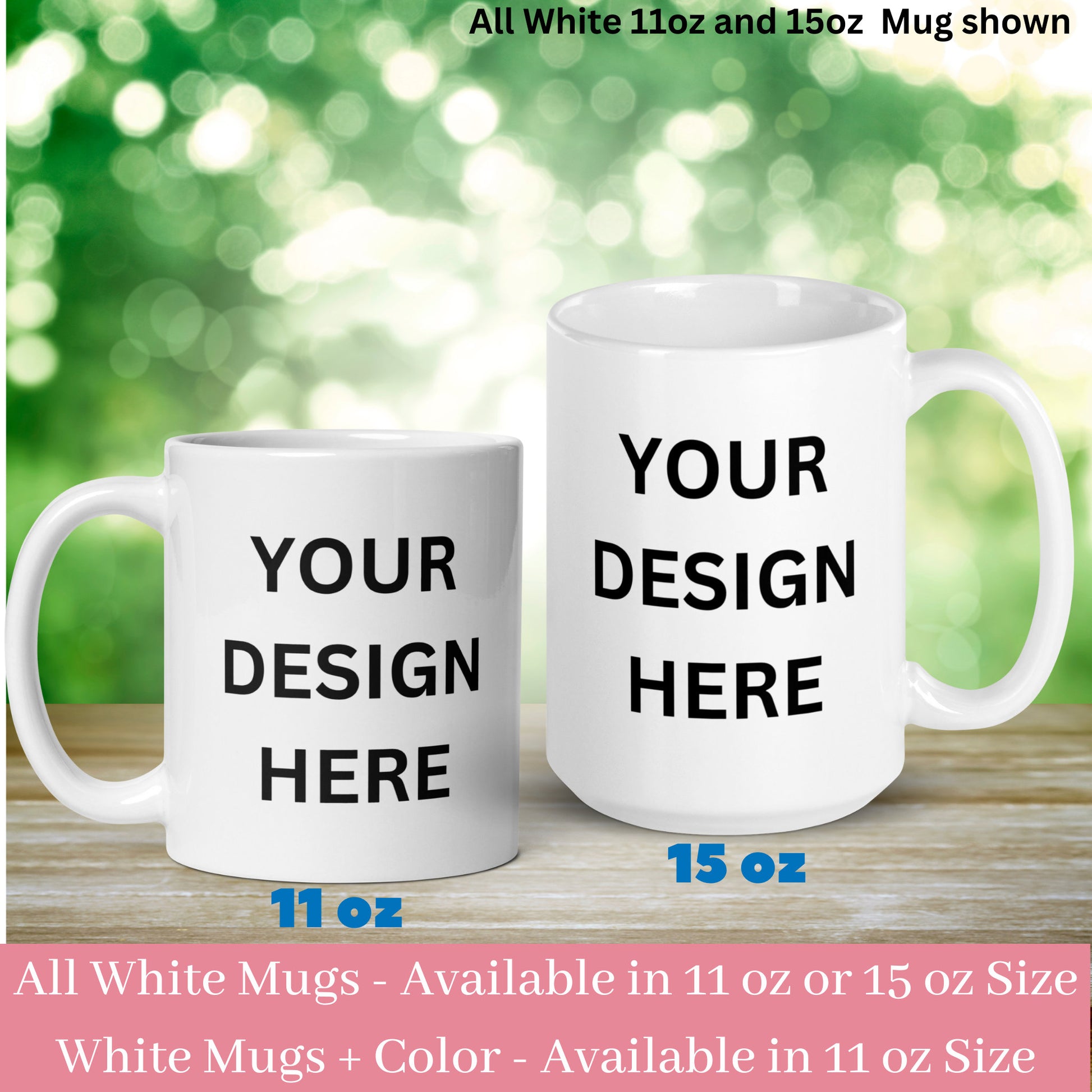 Create Your Design Text Here for Personalized Coffee Mug, Create a Custom Gift Mug for Birthday Gift for Mom Dad Friend Coworker, 474 - Zehnaria - ALL PERSONALIZED - Mugs