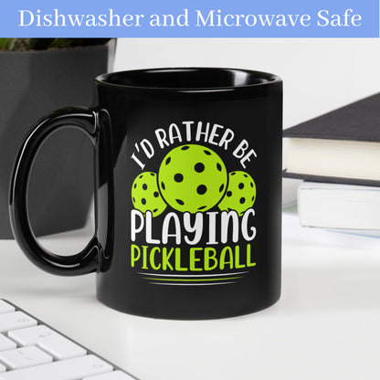 Pickleball Lover Mug, I'd Rather Be Playing Pickleball Mug, Funny Mug, Hobby Mug - Zehnaria - HOBBIES & TRAVEL - Mugs