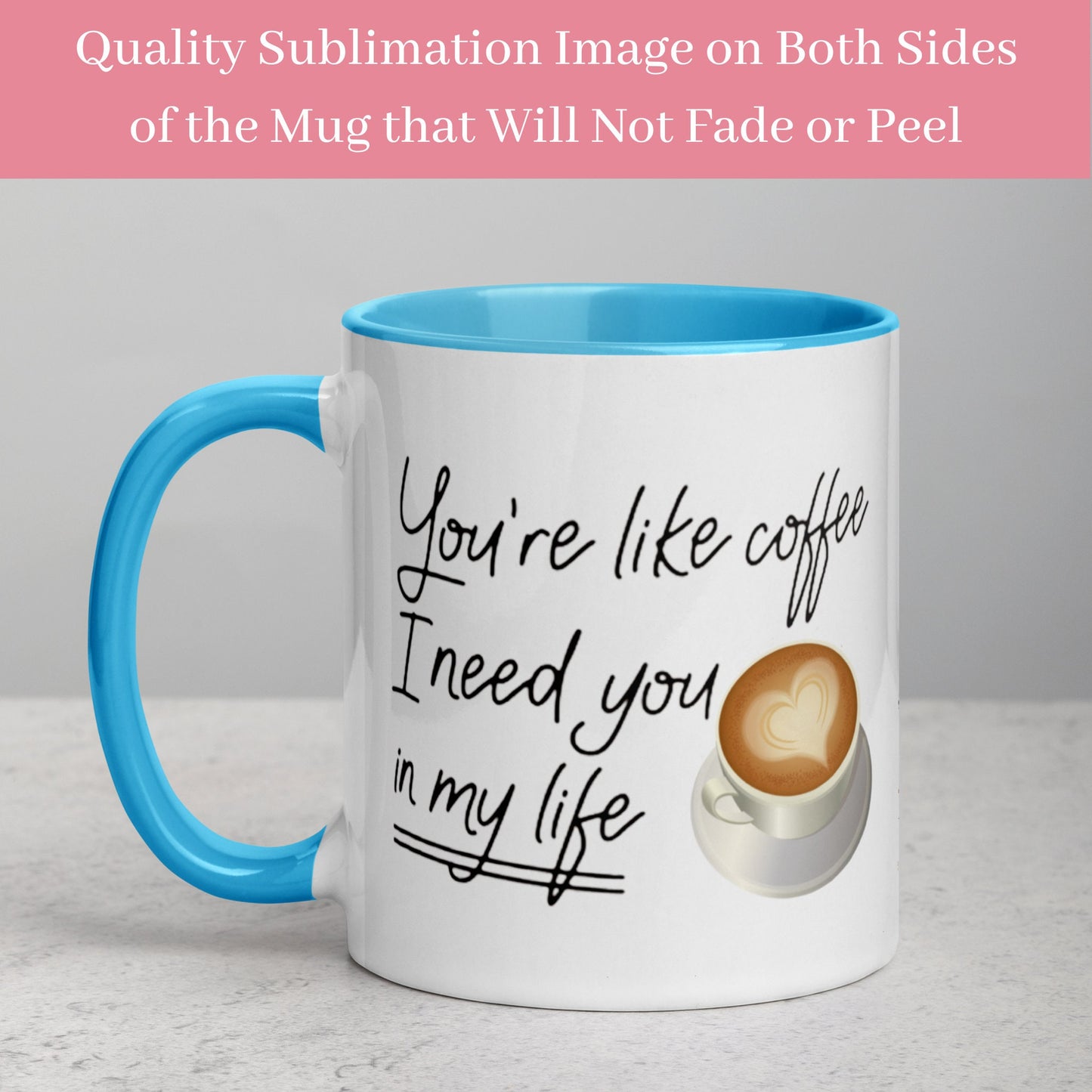 Anniversary Mug, You are Like Coffee I Need You in My Life Mug, Valentines Day Mug for Girlfriend Boyfriend Wife Husband Coffee Lover, 044 - Zehnaria - FAMILY & FRIENDS - Mugs