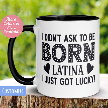 Born Latina Mug, Spanish Mug, Latina Gift, Educated Latina - Zehnaria - CULTURAL - Mugs