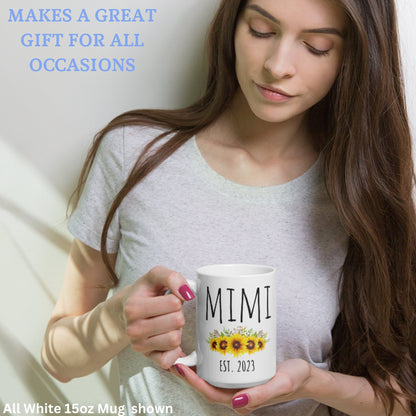 Mimi Mug, Flower Name Mug, Custom Name Mug, Name Mug - Zehnaria - FAMILY & FRIENDS - Mugs