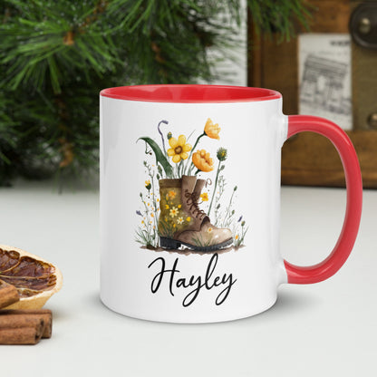 Fall Mug, Spring Mug, Cowboy Boots Mug, Custom Name Mug - Zehnaria - FAMILY & FRIENDS - Mugs