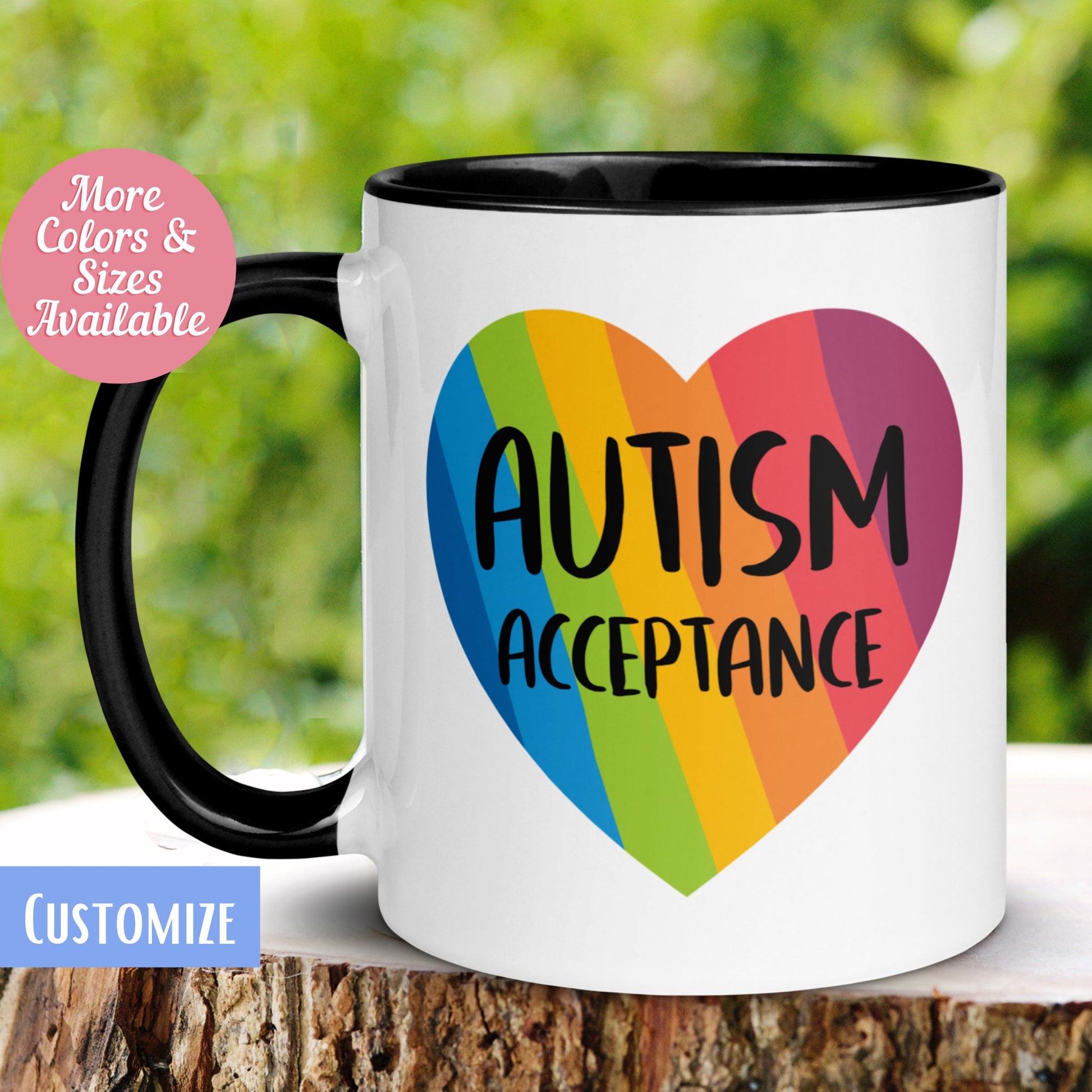 Autism Mug, Autism Acceptance Mug, Autism Awareness Mug, Autism Pride - Zehnaria - NEURODIVERSITY - Mugs