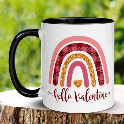 Valentine Coffee Mug, Valentines Day Gifts, Rainbow Mug, Love Mug - Zehnaria - MORE HOLIDAYS & SEASONS - Mugs