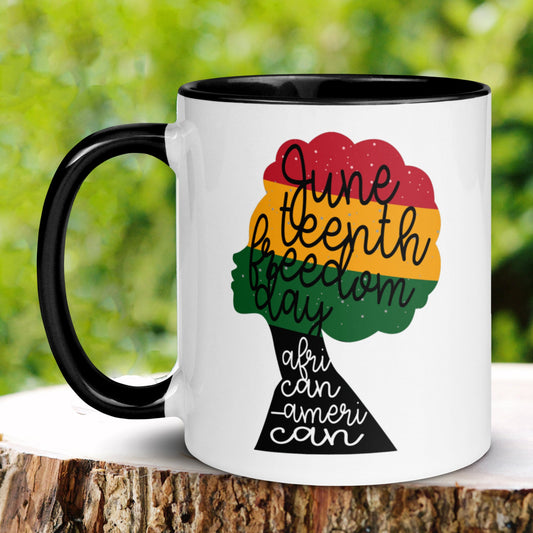 Juneteenth Mug, African American Mug, Black Girl Magic, Black Pride Mug - Zehnaria - CULTURAL - Mugs