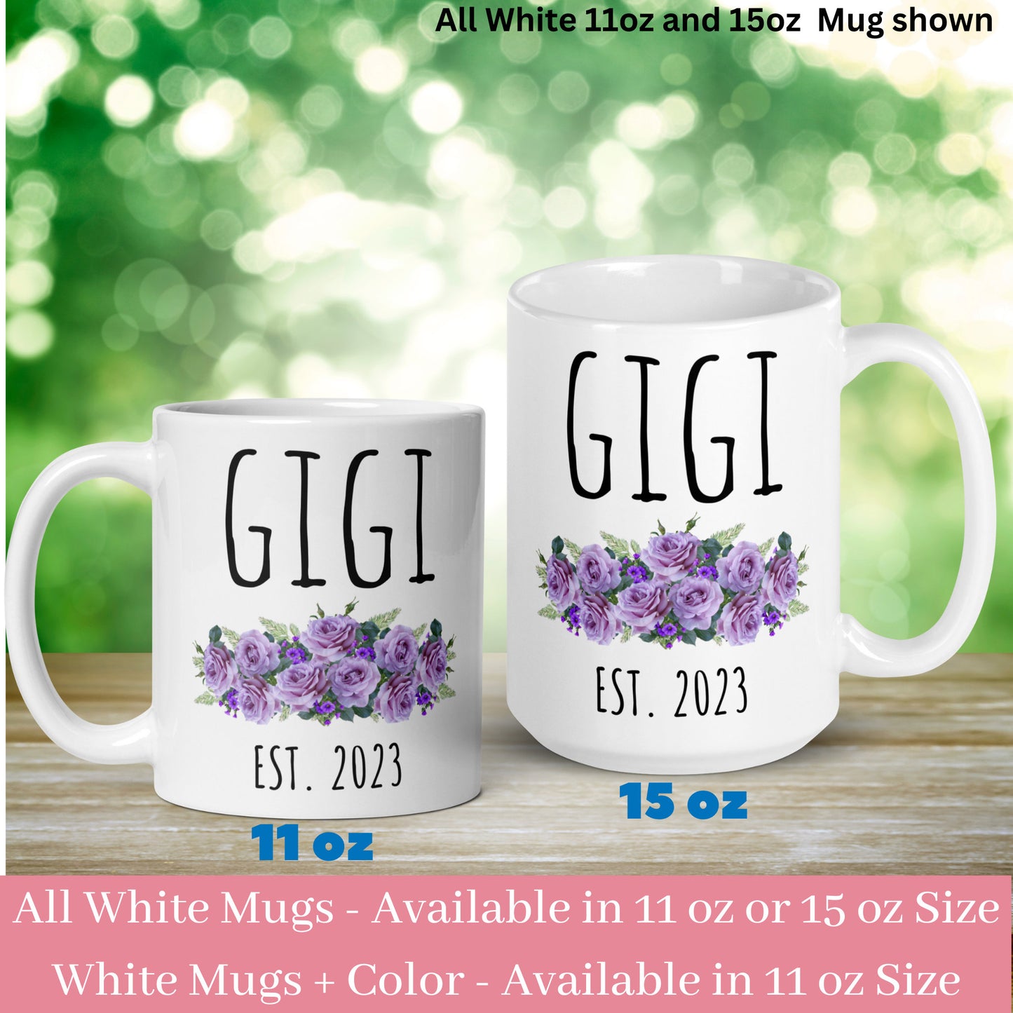 Gigi Mug, Gift for Gigi, Gigi Gifts, New Gigi Mug - Zehnaria - FAMILY & FRIENDS - Mugs