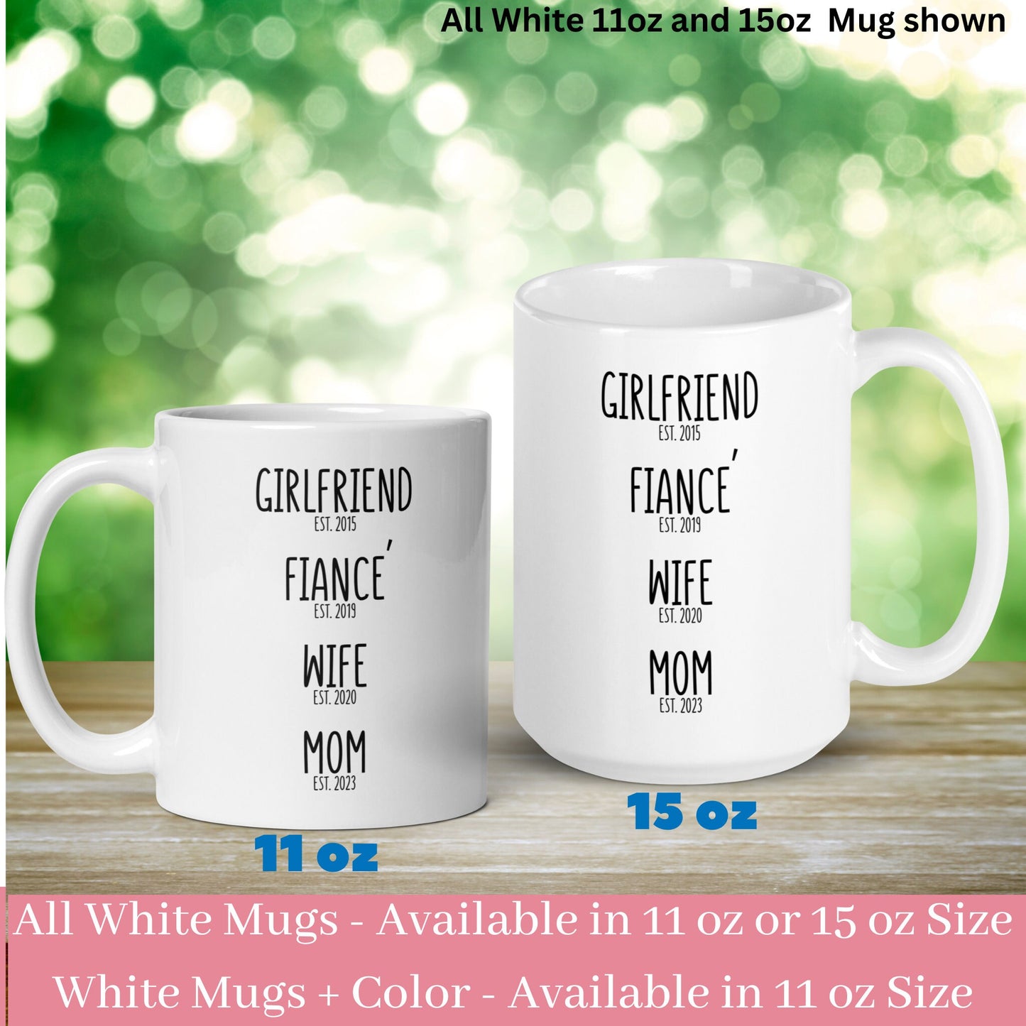 Personalized Mom mug, Custom Mug - Zehnaria - FAMILY & FRIENDS - Mugs