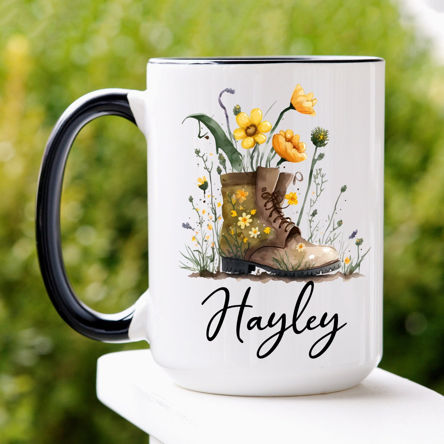 Fall Mug, Spring Mug, Cowboy Boots Mug, Custom Name Mug - Zehnaria - FAMILY & FRIENDS - Mugs