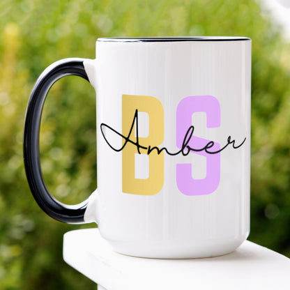 Graduation Gifts, Personalized Bachelors Mug, Bachelors BS degree Gift, Graduation Mug - Zehnaria - CAREER & EDUCATION - Mugs