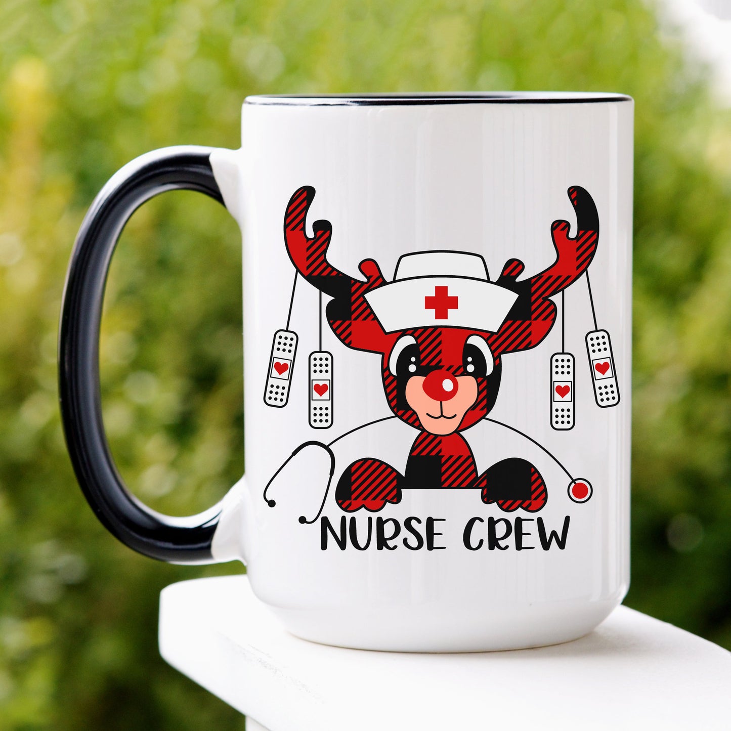 Christmas Gifts, Nurse Gift, Reindeer Mug, Funny Coffee Mug - Zehnaria - WINTER HOLIDAY - Mugs