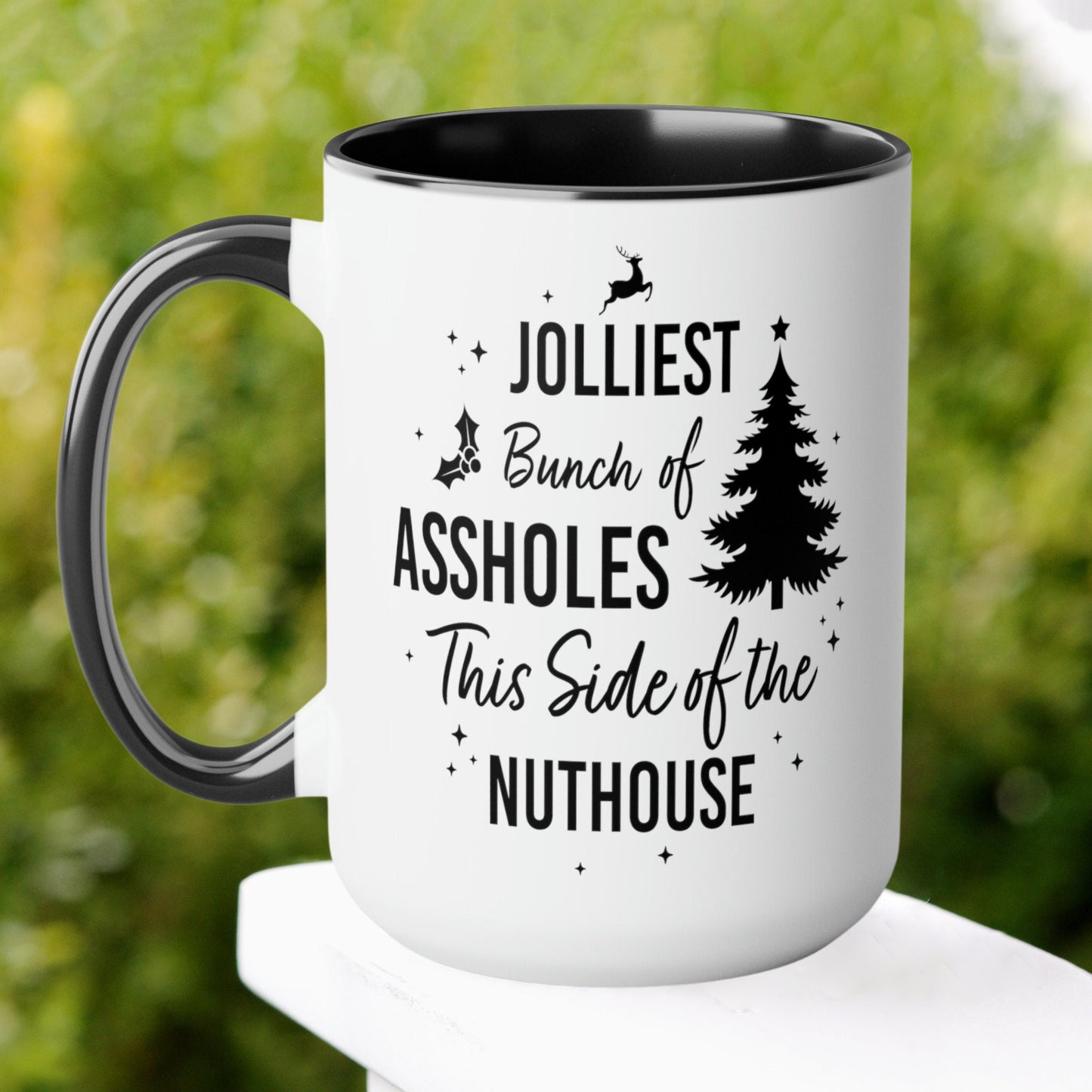 Funny Christmas Mug, Christmas Gifts, Christmas Tree Mug, Christmas Profanity Mug - Zehnaria - WINTER HOLIDAY - Mugs