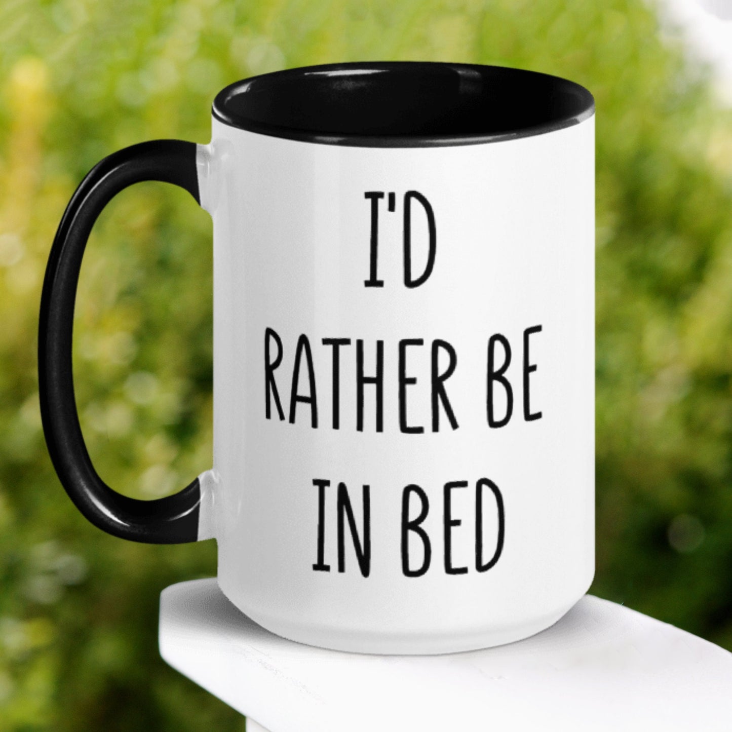 I'd Rather Be In Bed Mug, Sleeping Mug, Vacation Weekend, Work From Home - Zehnaria - FUNNY HUMOR - Mugs