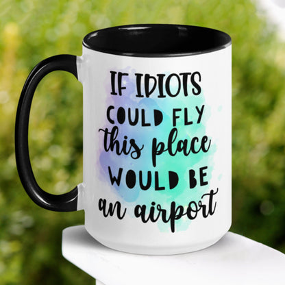 Airport Mug, Pilot Mug, Flight Attendant Mug, Funny Work Mug - Zehnaria - FUNNY HUMOR - Mugs