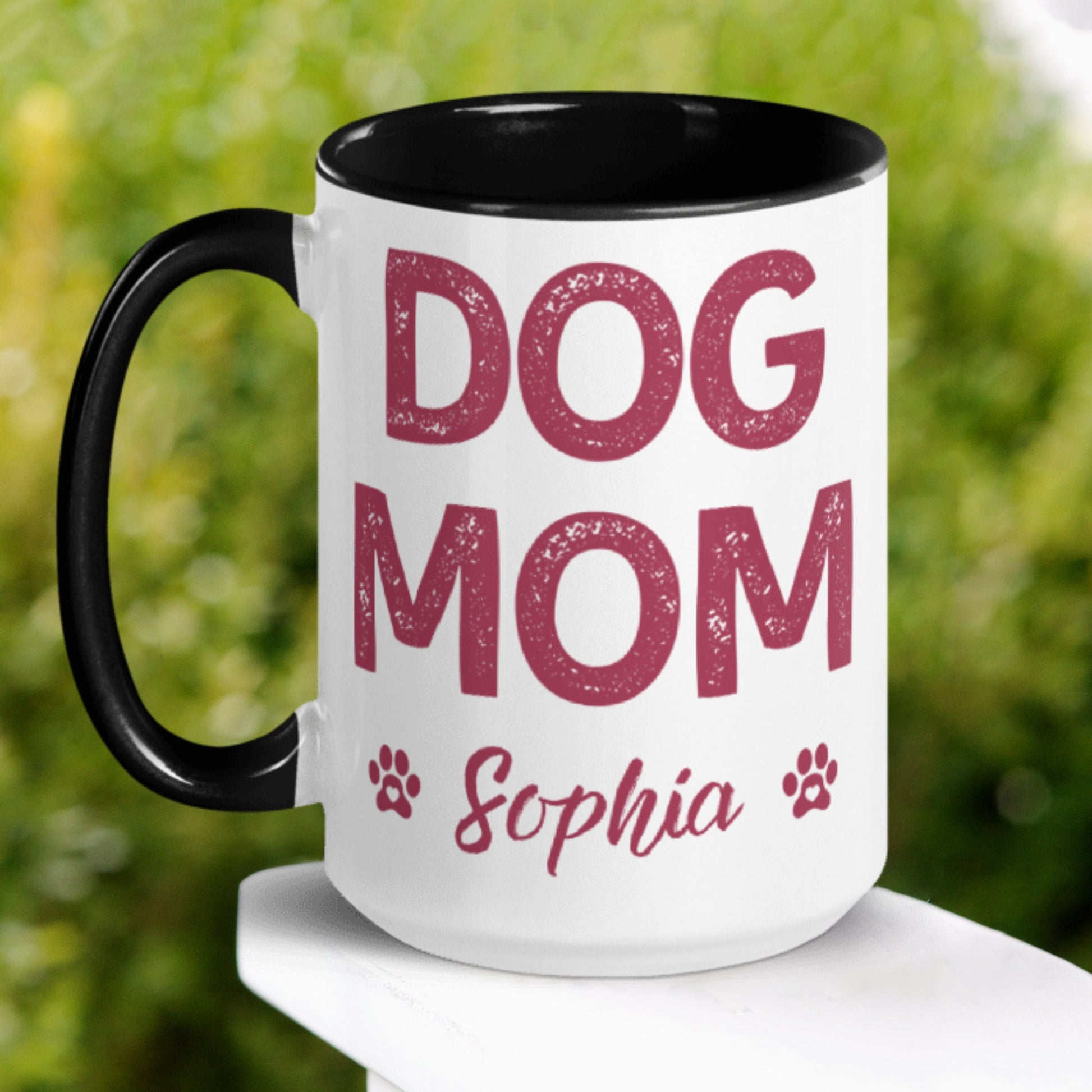 Personalized Dog Mom Gift Mug, Gift for Dog Lover Gift, Dog Mom Mug, Custom Dog Mug - Zehnaria - PETS & ANIMALS - Mugs