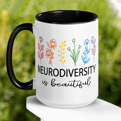 Neurodiversity Mug, Autism Mug, ADHD Mug, Neurodiversity is Beautiful Mug - Zehnaria - NEURODIVERSITY - Mugs