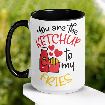 Valentine's Day Mug, You are the Ketchup to My Fries Mug, Funny Gift for Boyfriend Girlfriend, Gift for Wife Husband Tea Coffee Mug Gift 024 - Zehnaria - MORE HOLIDAYS & SEASONS - Mugs