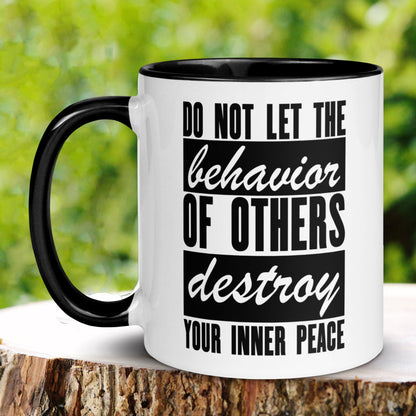 Inner Peace Mug, Sassy Mug, Motivational Mug, Yoga Mug - Zehnaria - INSPIRE & MOTIVE - Mugs